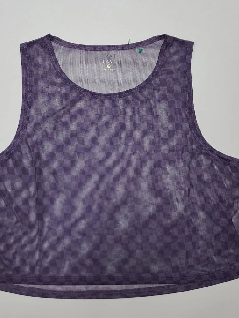 Tavi Active Women's Purple Flatter Flow Hi-Lo Tank Top Size M